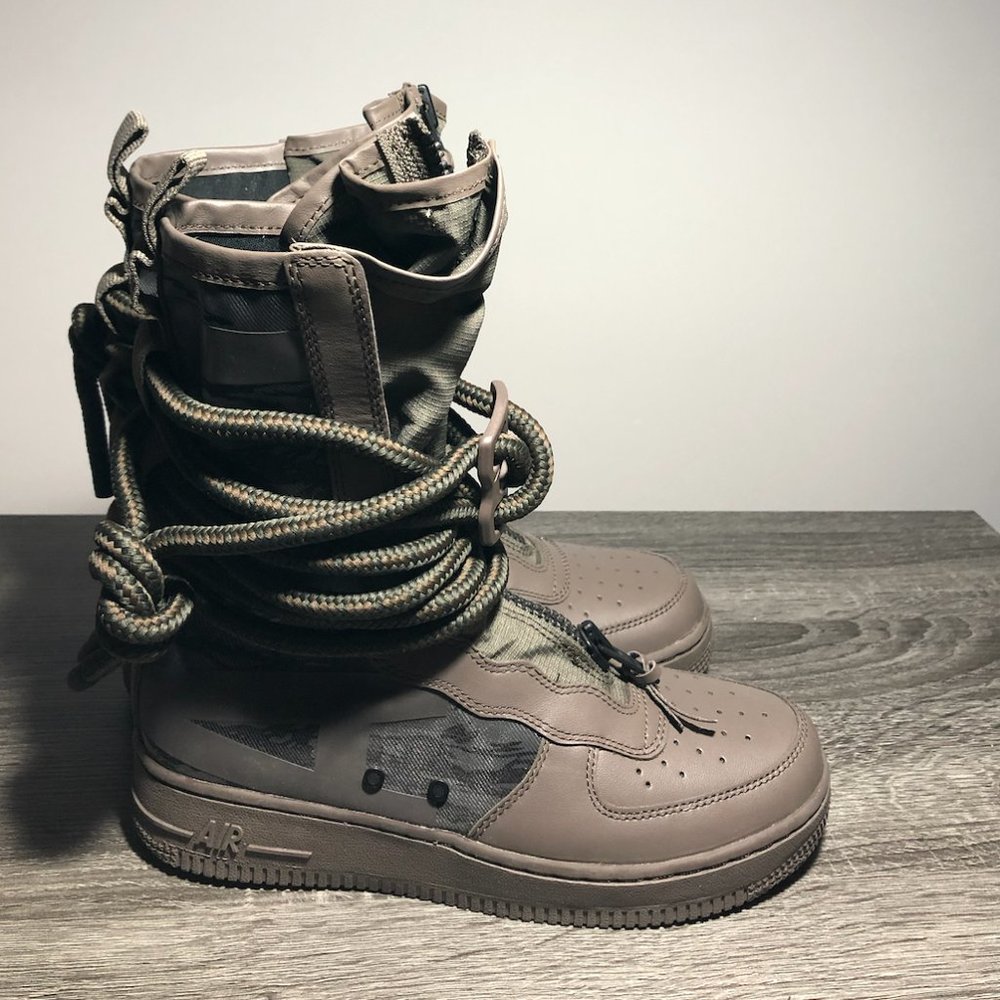 Nike SF Air Force 1 High Ridgerock Black Sequoia
